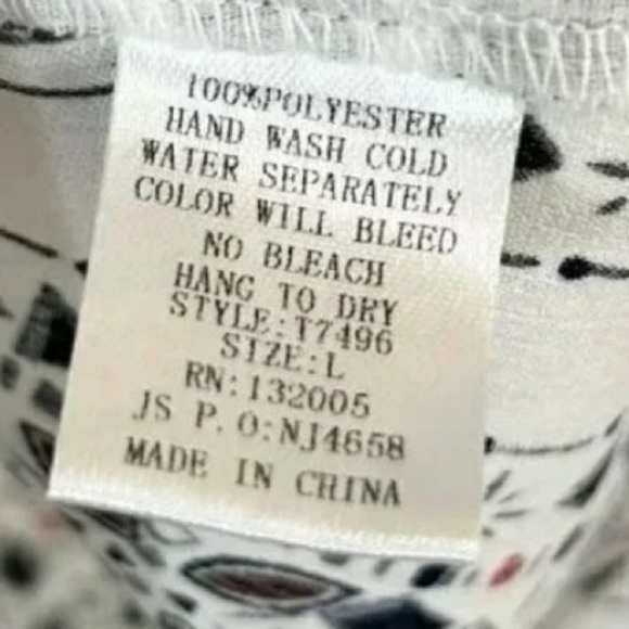 Entro Size Large Geometric Pattern Cold Shoulder Blouse Top Black Stretch Flowy - Picture 4 of 7